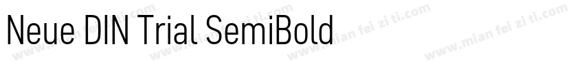 Neue DIN Trial SemiBold字体字体转换
